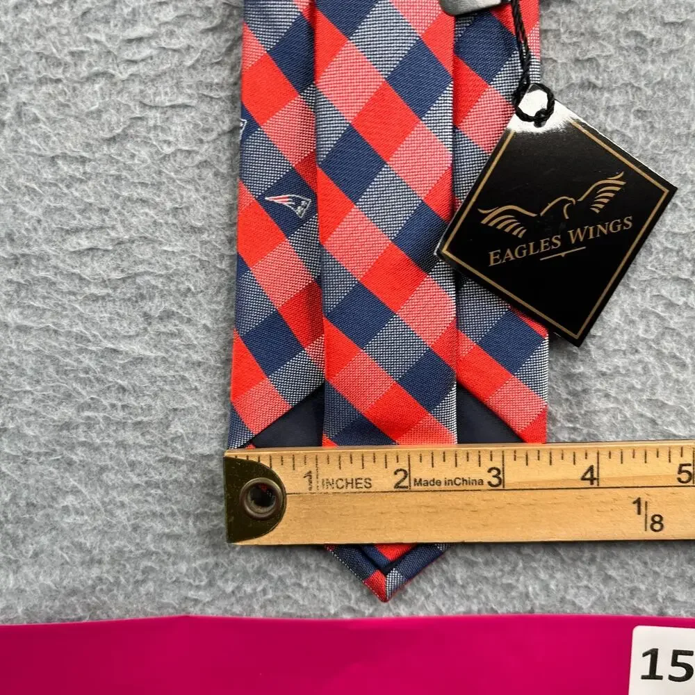 New England Patriots Necktie NFL Polyester NEW NWT Eagles Wings Blue Red